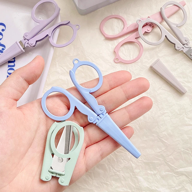 Stationery And Office Supply Chain - Ciseaux pliants couleur Morandi Kawaii, mini