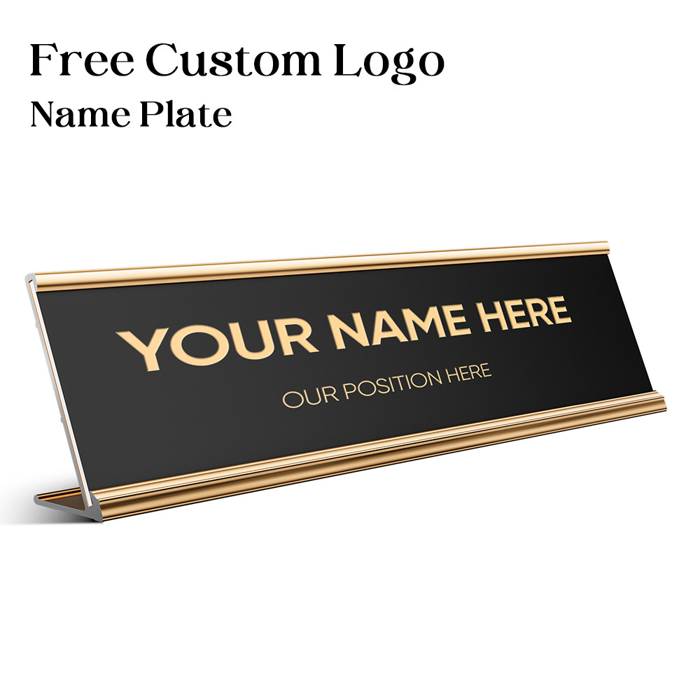 Desk Name Plate - Plaques nominatives de bureau personnalisées gratuites,