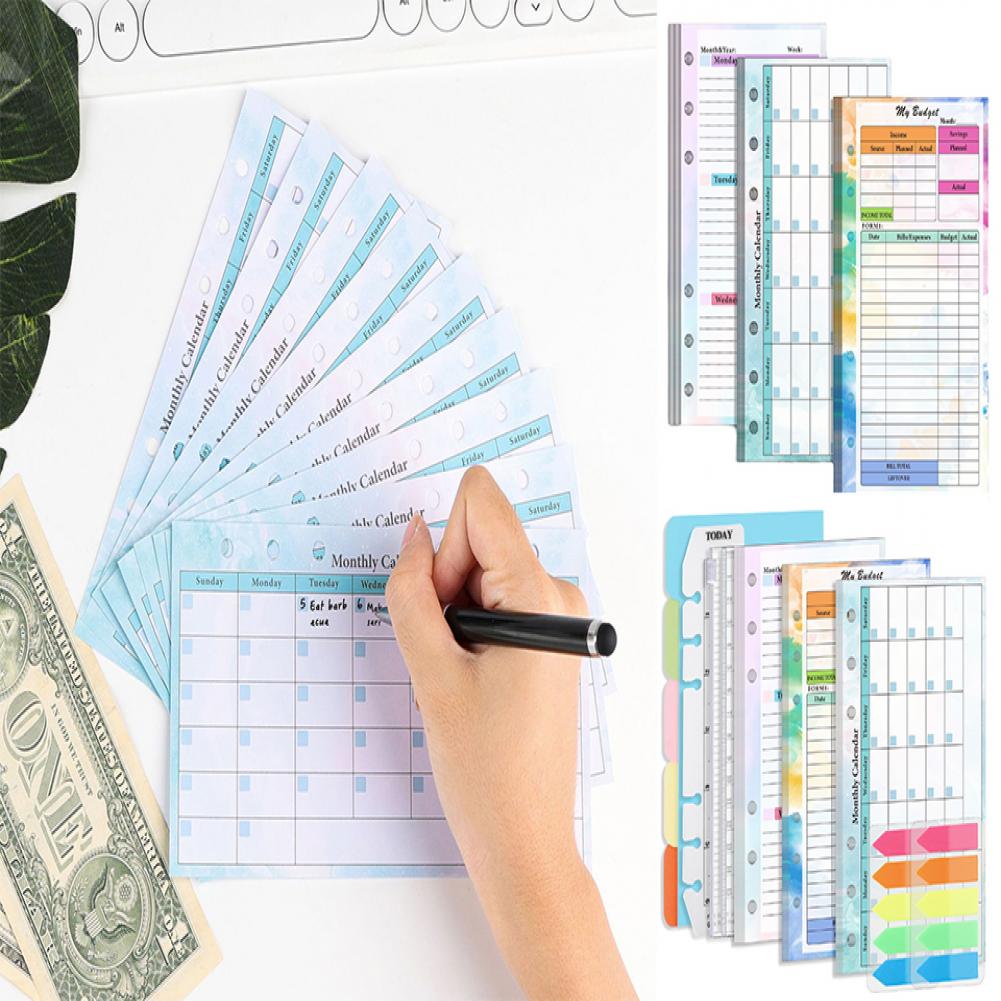 Planner Weekly Budget - Kit de recharge de 82 feuilles