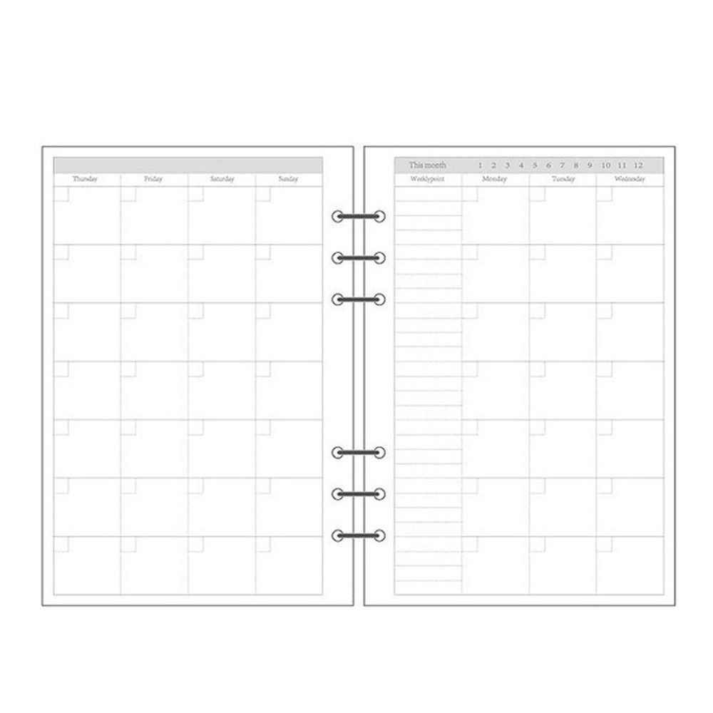 Notebook Dotted A5 - Planificateur Quotidien en Grille, 45 Feuilles,