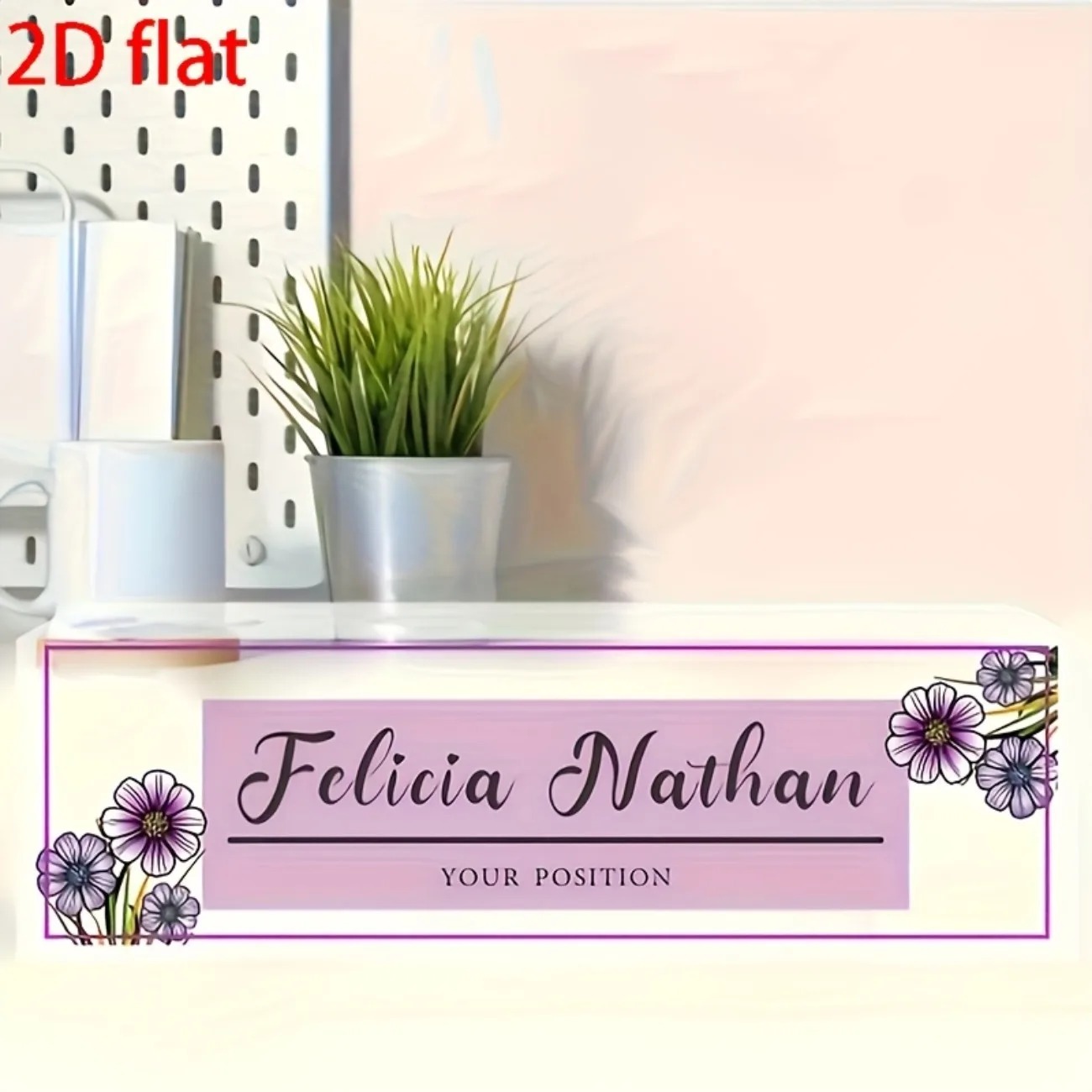 Plaque de bureau en acrylique  - Desk Name Plate avis et prix