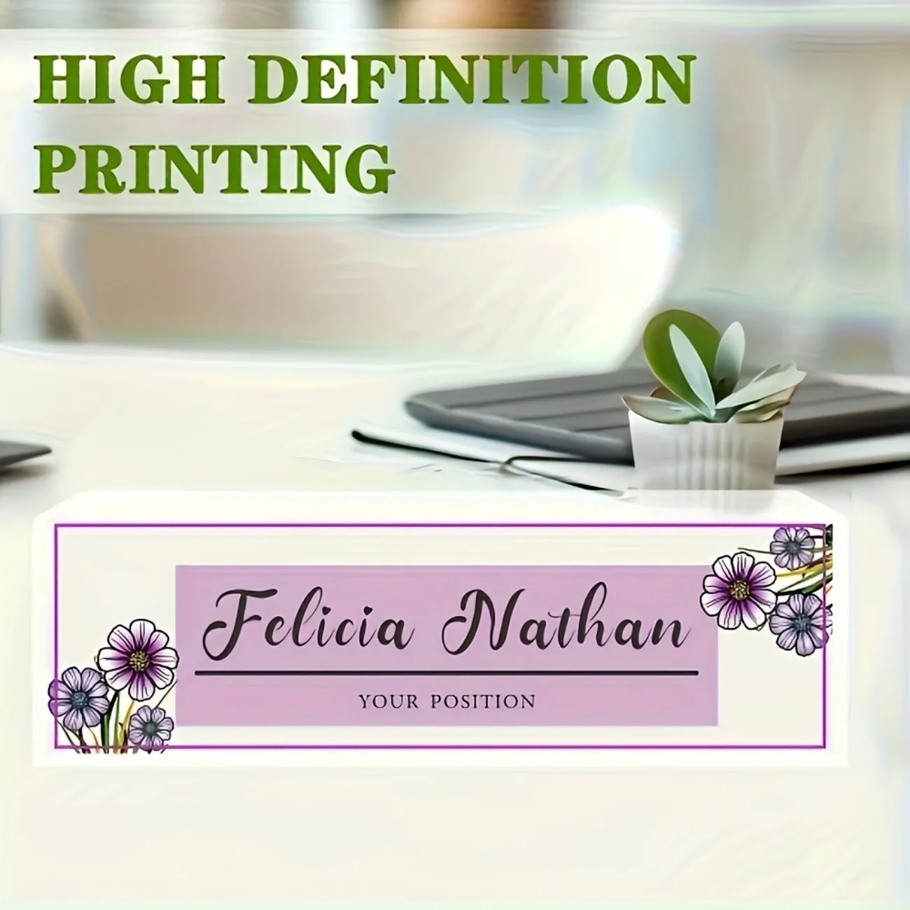 Plaque de bureau en acrylique  - Desk Name Plate avis et prix