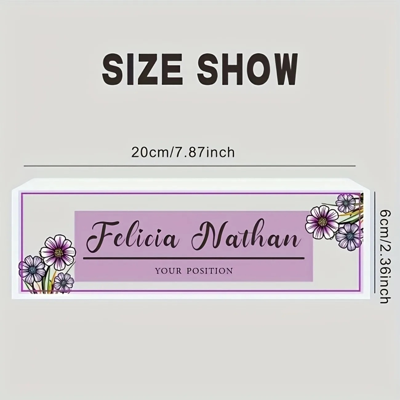 Plaque de bureau en acrylique  - Desk Name Plate avis et prix