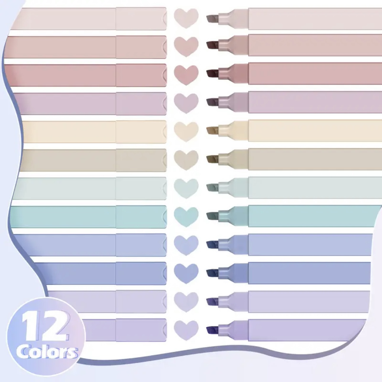 Lot de 12/60 surligneurs esthé - Highlighter Set Pastel avis et prix