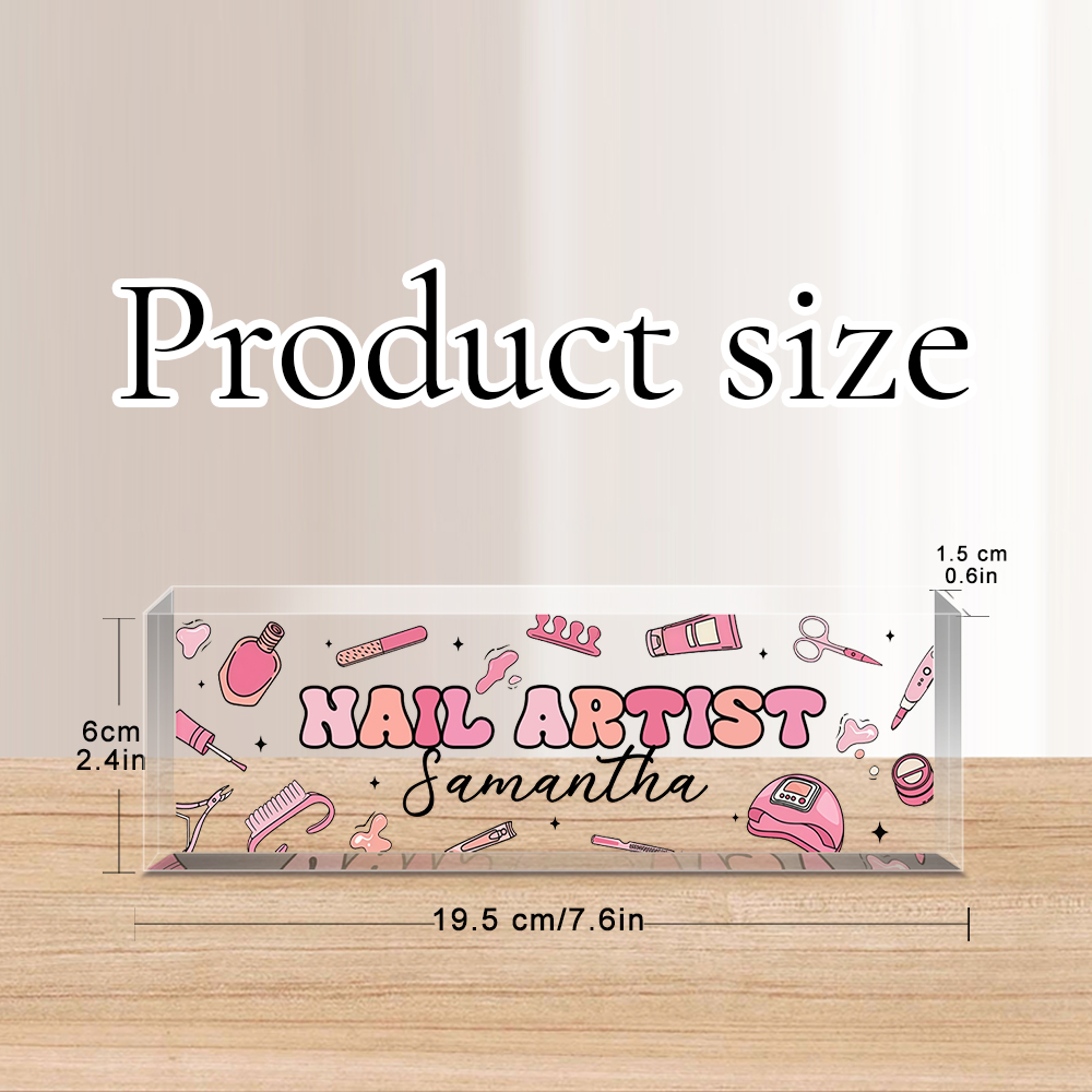 Plaque de nom de bureau en acr - Desk Name Plate avis et prix