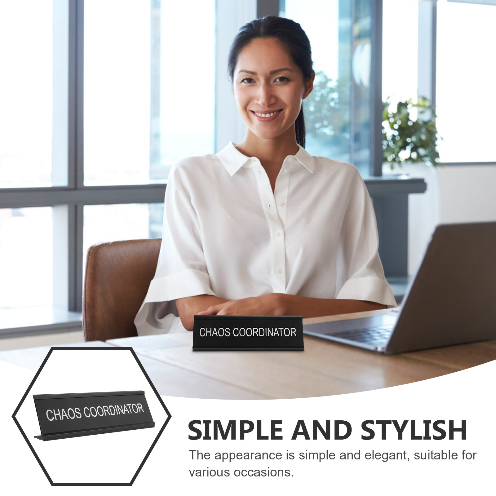 Plaque de bureau en alliage d' - Desk Name Plate avis et prix